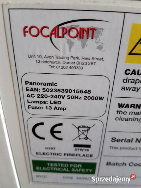 Kominek elektryczny okazja Seroczyn