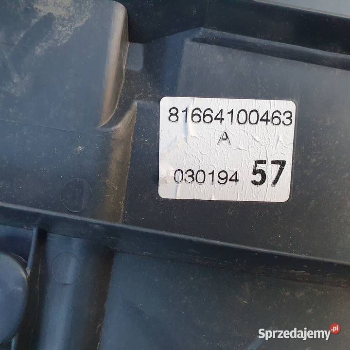 MAN TGX TGS BŁOTNIK NA LAMPĘ PRAWY TYŁ