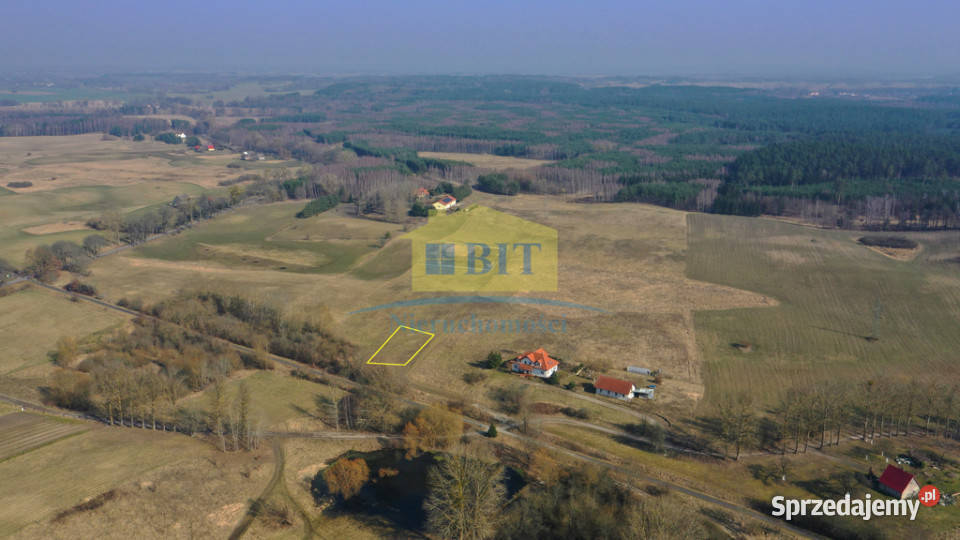 Działka 3451 m2 Cieszyno wydane warunki zabudowy polna