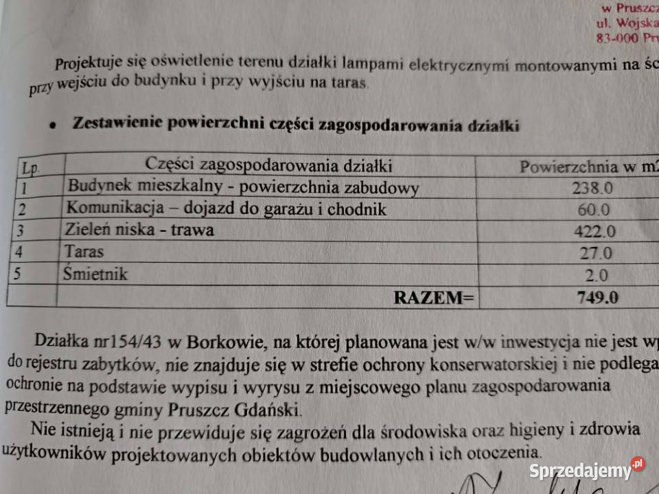 Gdańsk Borkowo Sadowa przestronny dom 230m 750m2