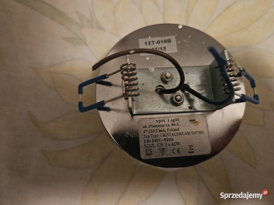 Lampki sufitowe szkło kryształ Warszawa sprzedam