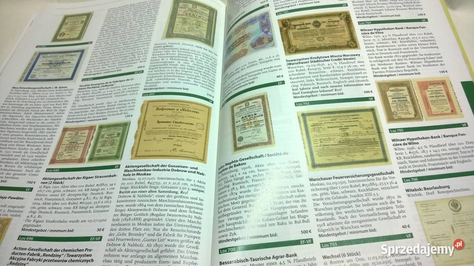 katalog aukcyjny papierów wartościowych 54 Warszawa