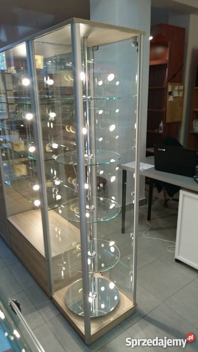 Oszklona gablota sklepowa meble sklepowe gabloty Nowy Dwór Mazowiecki