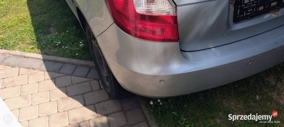 Zderzak tylny Skoda Fabia 2 hatchback z PDC Lubin sprzedam