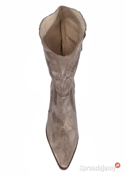 Kowbojki zamszowe na obcasie bez 36 41 małopolskie Kalwaria Zebrzydowska