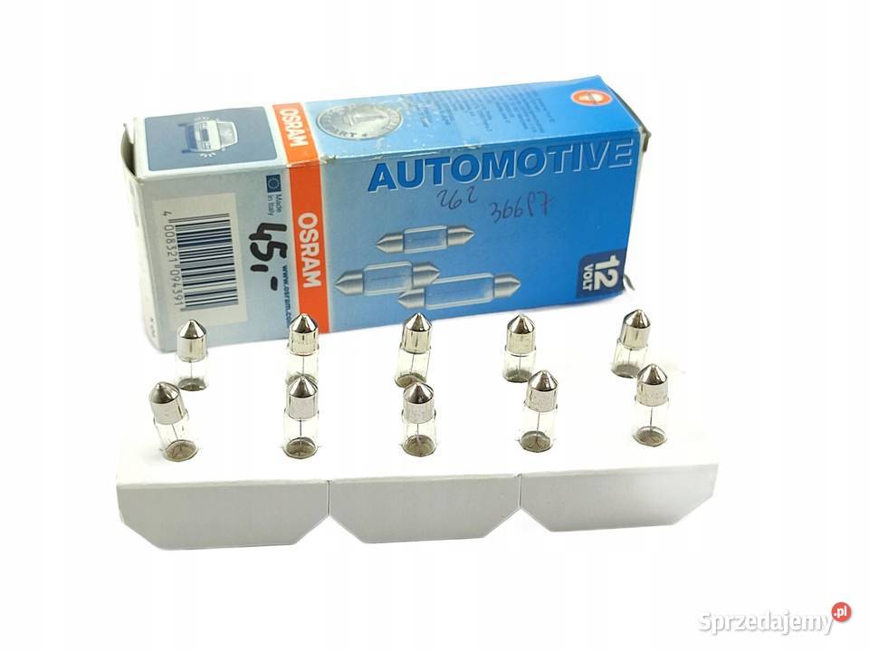 ŻARÓWKA KOMPLET 10 OSRAM 12V 3W SV78 6428 osobowe sprzedam