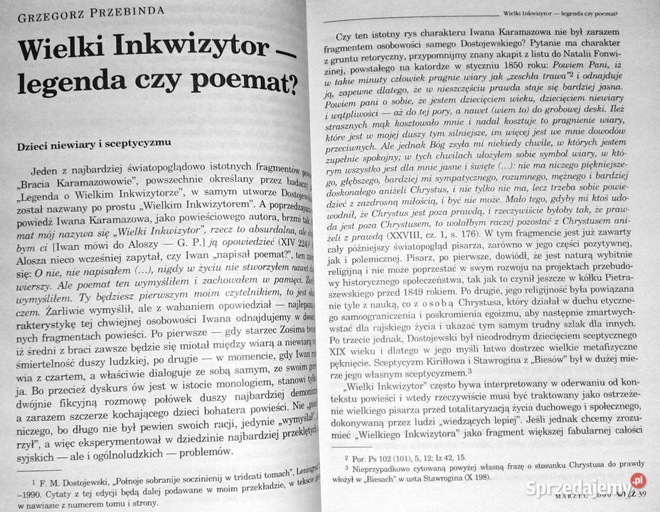 Więź 3 497 2000 Dostojewski u kresu wieku Chełm