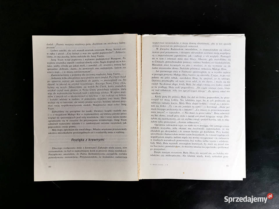 Byłem ostatnim cesarzem Chin Pu Yi Tom 2 Gdańsk