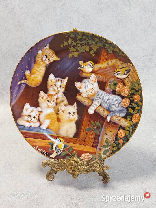 PORCELANOWY KOLEKCJONERSKI TALERZ JURGEN SCHOLZ Dobrzany