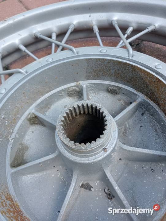 Stare koło motocyklowe WSK Junak Dniepr K750 śląskie Ogrodzieniec