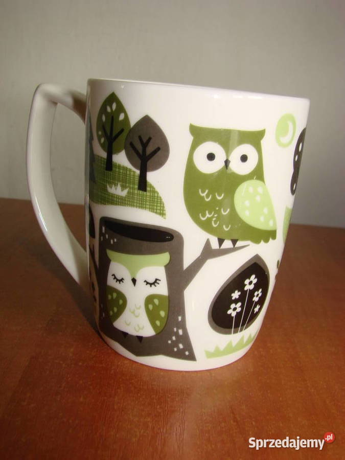 Sowy kubek Ashdene Belinda Strong Porcelana i szkło pomorskie Pruszcz Gdański