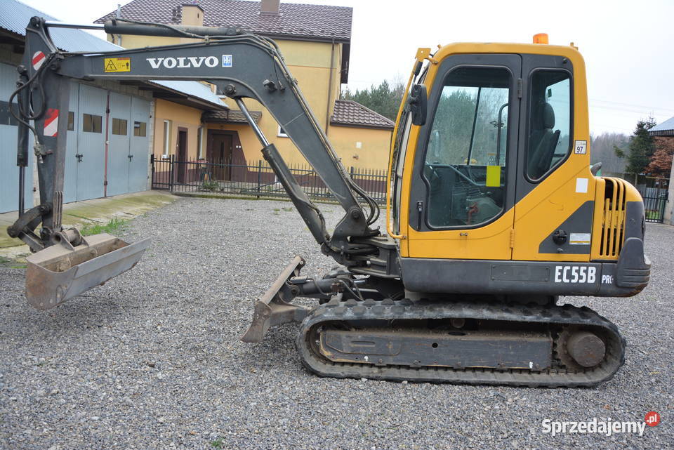 Minikoparka VOLVO EC55 w stanie Koparki
