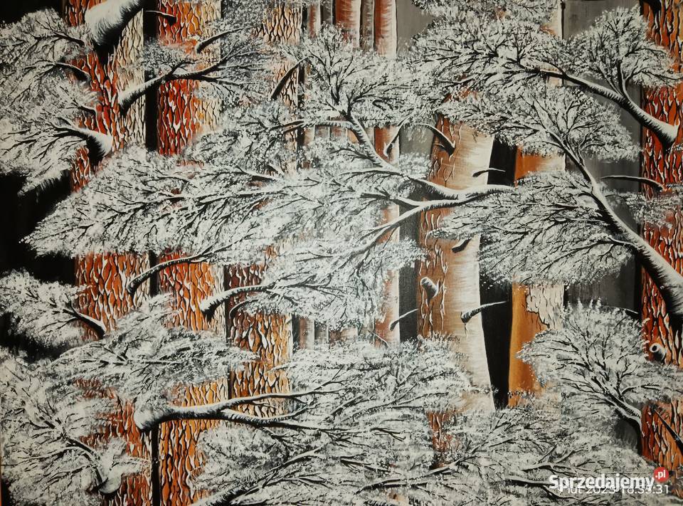 Sosnowy sen akryl 80 x 80 Gniewoszyce