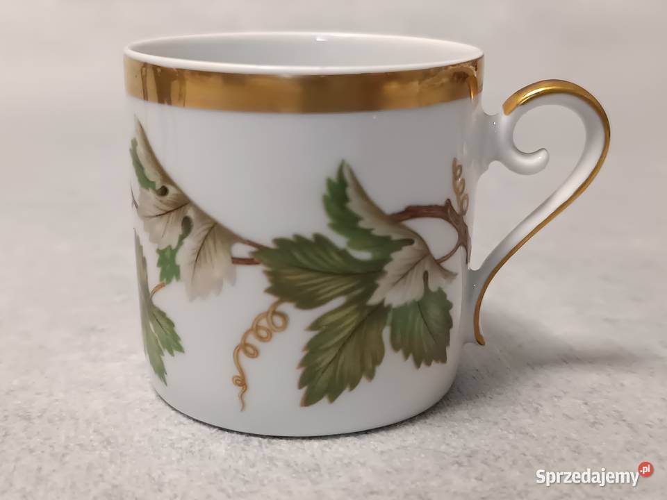 HACKEFORS Winorośl Filiżanka Duet Szwecja Porcelana i szkło małopolskie Zakopane sprzedam