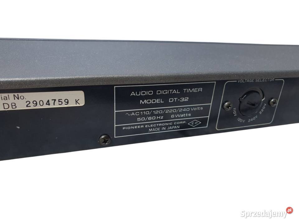 Stary Zegar Audio Digital Timer Pioneer DT32 Pozostałe