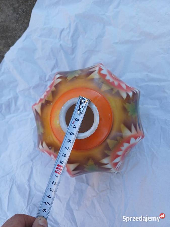 Stary klosz z 3040 lat 20 wieku recznie malowany