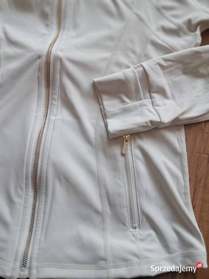 nowa cienka kremowa bluza do biegania fitness