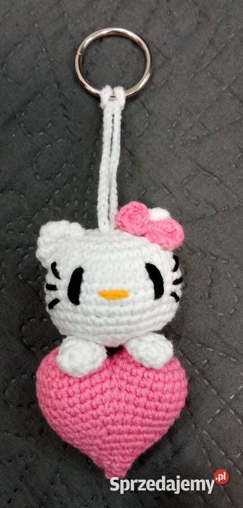 Hello Kitty brelok do kluczy zawieszka wykonana Łask