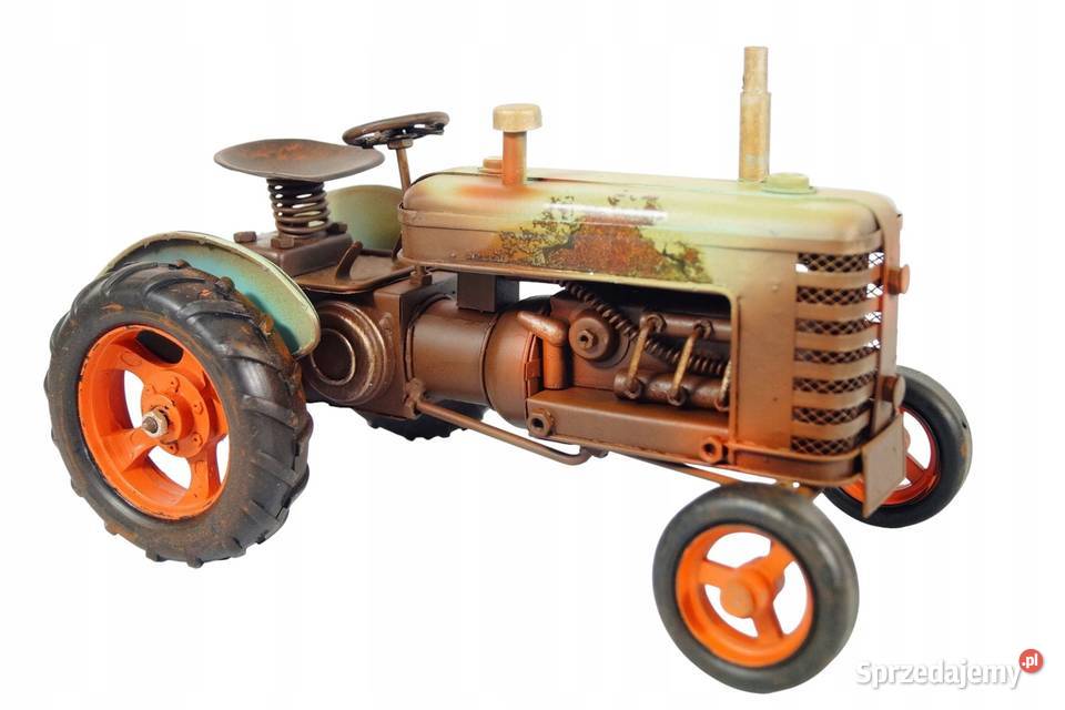 Metalowy pojazd stary traktor rekwizyt dekoracja Gizałki