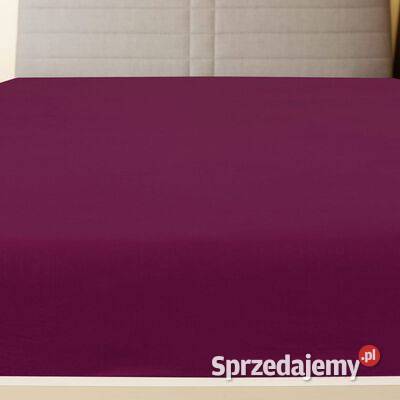 vidaXL Prześcieradła 2 bordowe 90x200 dżersej mazowieckie