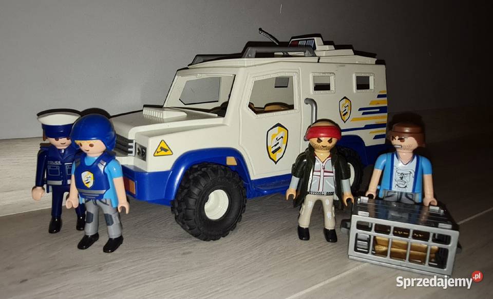 Figurki zestaw kolekcja Playmobil transporter Łódź