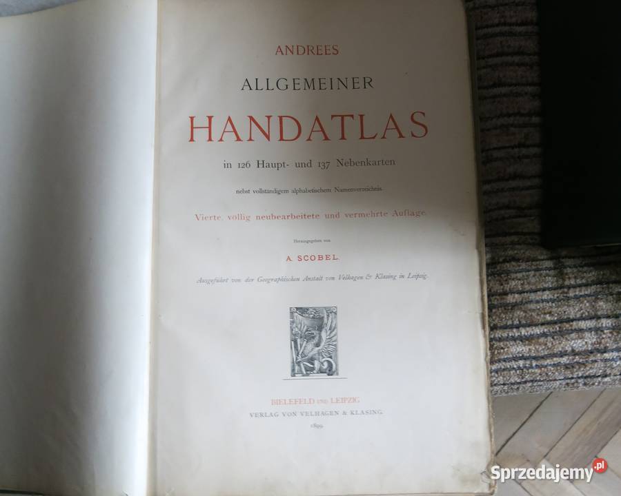 Andrees Allgemeiner Handatlas in 126 Haupt und małopolskie