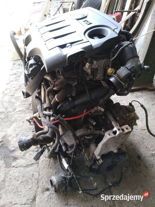 Silnik 16 tdi CAY CAYC kompletny ze skrzynią Pakosław