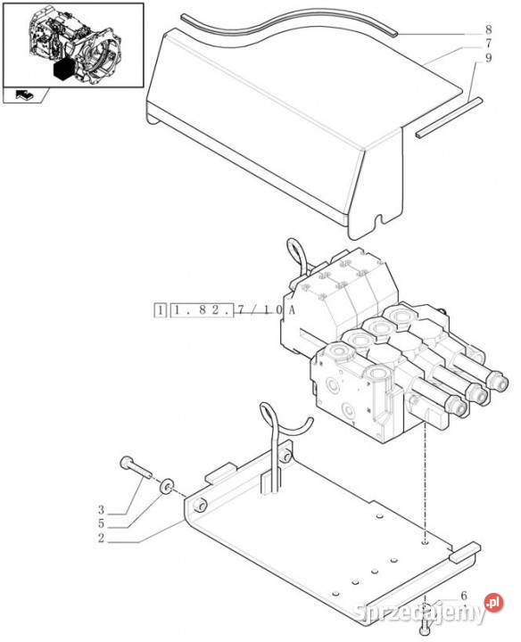 Holland T6010 Zawór sterujący 84214465