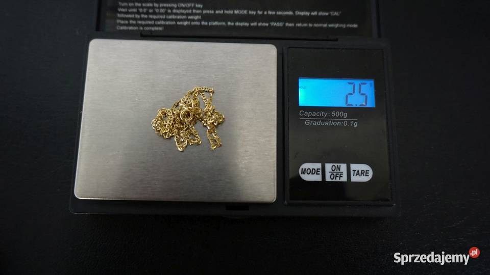 ŁADNY ZŁOTY DAMSKI ŁAŃCUSZEK 25G złoto mazowieckie Warszawa sprzedam