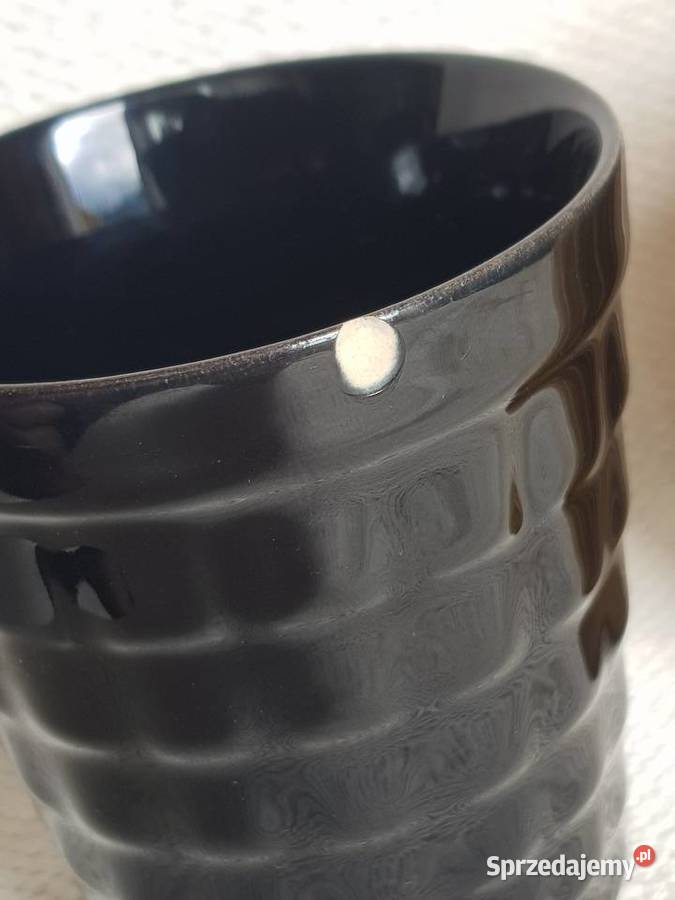 Porcelit Pruszków kubek Irenka czarny zygzaki Warszawa sprzedam