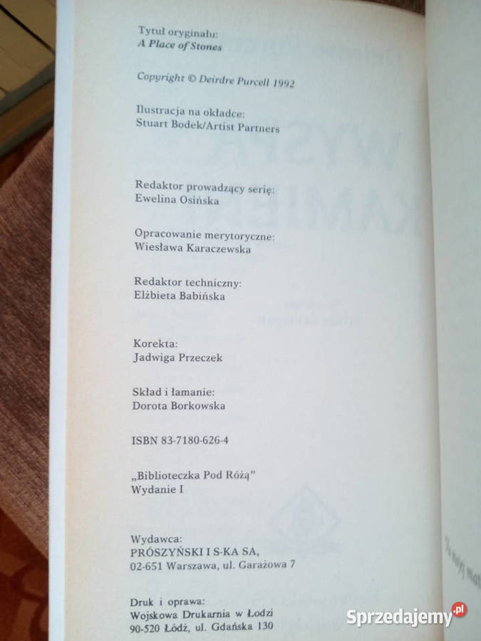 Wyspa Kamieni Deirdre Purcell