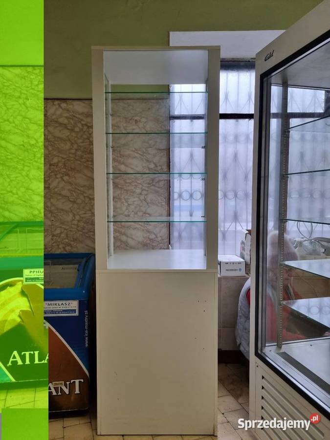 Witryna spożywcza szafa szafka regał biała