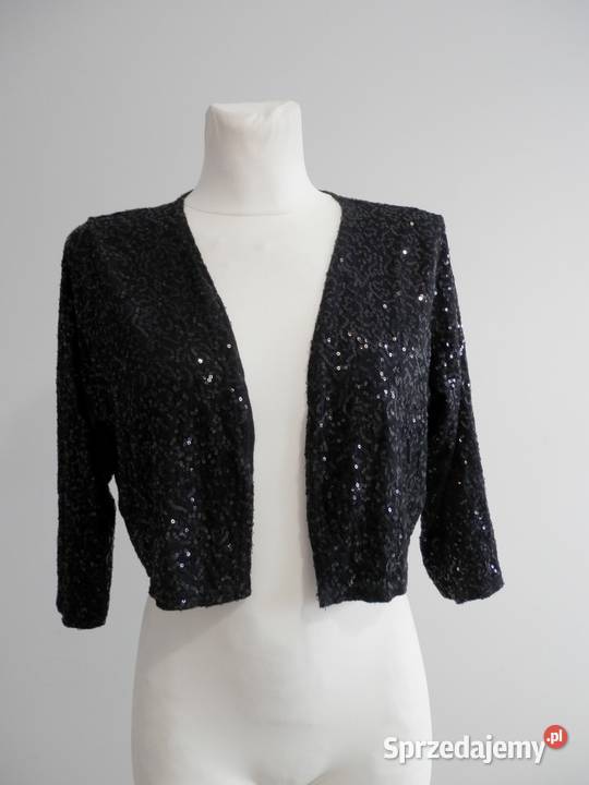 Marynarka Bolerko Narzutka Cekinowa Czarna Moda i Styl podlaskie Łomża
