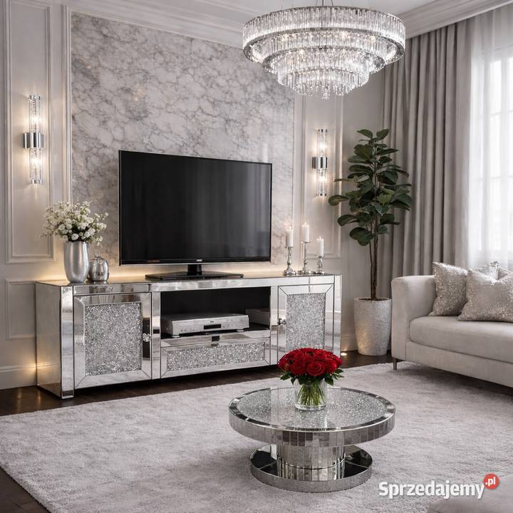 Szklany stolik kawowy glamour lustrzany 808045 z Dom i Ogród małopolskie Golkowice