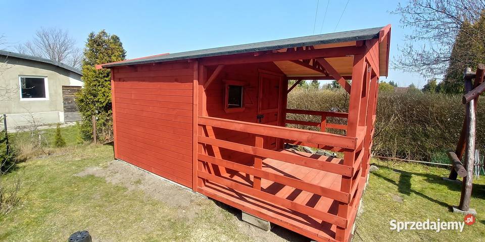 Domek ogrodowy narzędziowy z tarasem 3x3 plus Olsztyn