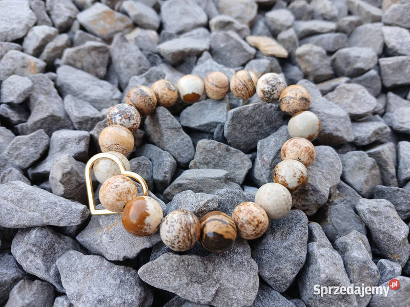 Bransoletka z Jaspisu obrazkowego 10mm z