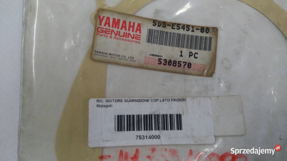 Uszczelka pokrywy sprzęgła Malaguti Madison 125 podlaskie Bielsk Podlaski