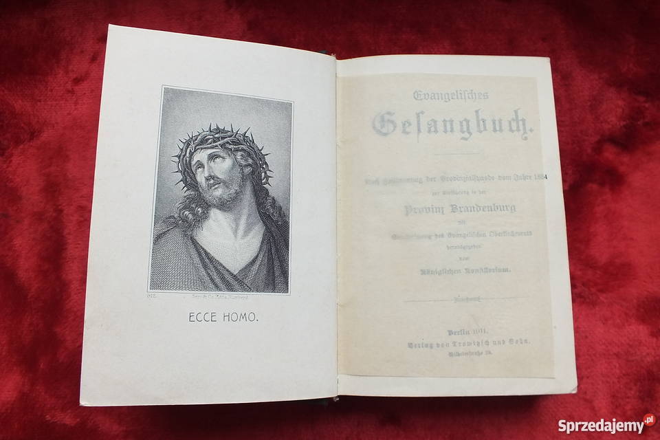 Oryginalny stary modlitewnik z 1911 roku Żary