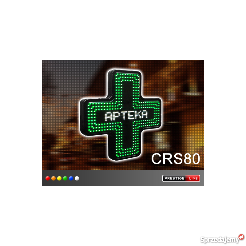 Krzyż apteczny CRS80 LED POLSKI Producent Wrocław