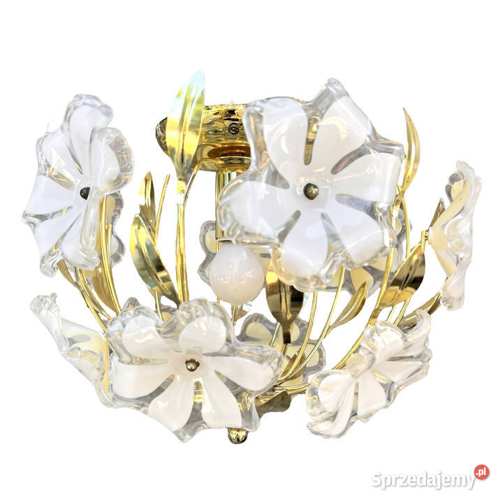 Lampa sufitowa z kwiatami Hollywood Regency Warszawa