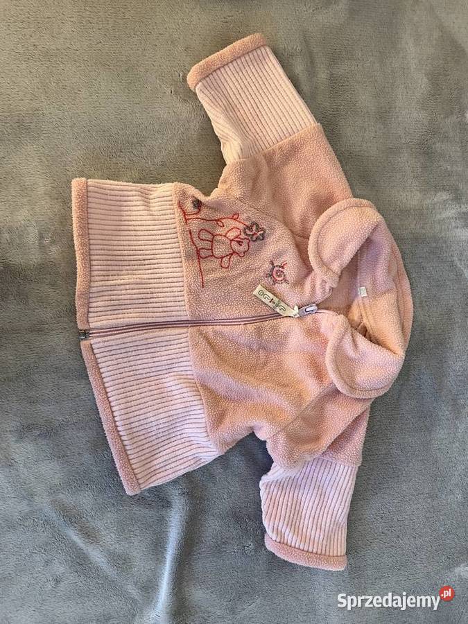Zestaw komplet różowy sweter spodnie dziewczynka Jasło