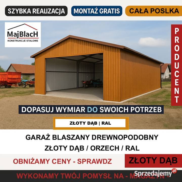 Wiata DrewnopodobnaHala 297zł/m2 Ciechanów