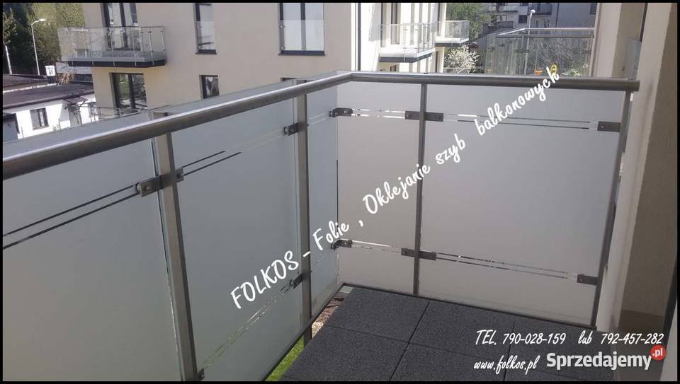 Oklejamy balkony folią Warszawa Usługa oklejania mazowieckie
