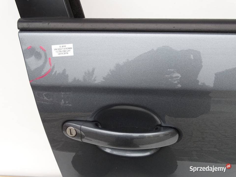 DRZWI PRAWY PRZÓD PRAWE PRZEDNIE LD7X VW GOLF VI małopolskie