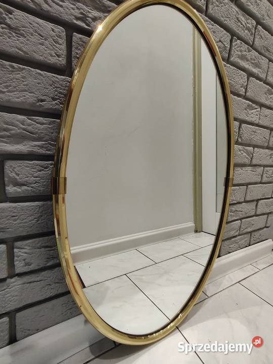 Owalne lustro z lat 60 80x51midcentury modern Kalisz