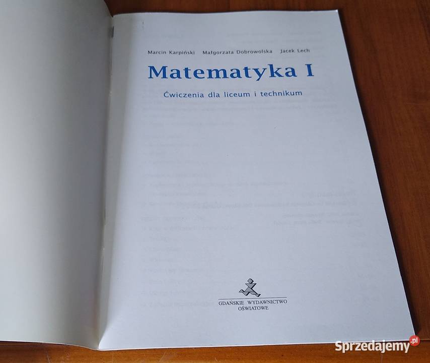 Matematyka 1 z plusem ćwiczenia liceum Karpiński Gdańsk