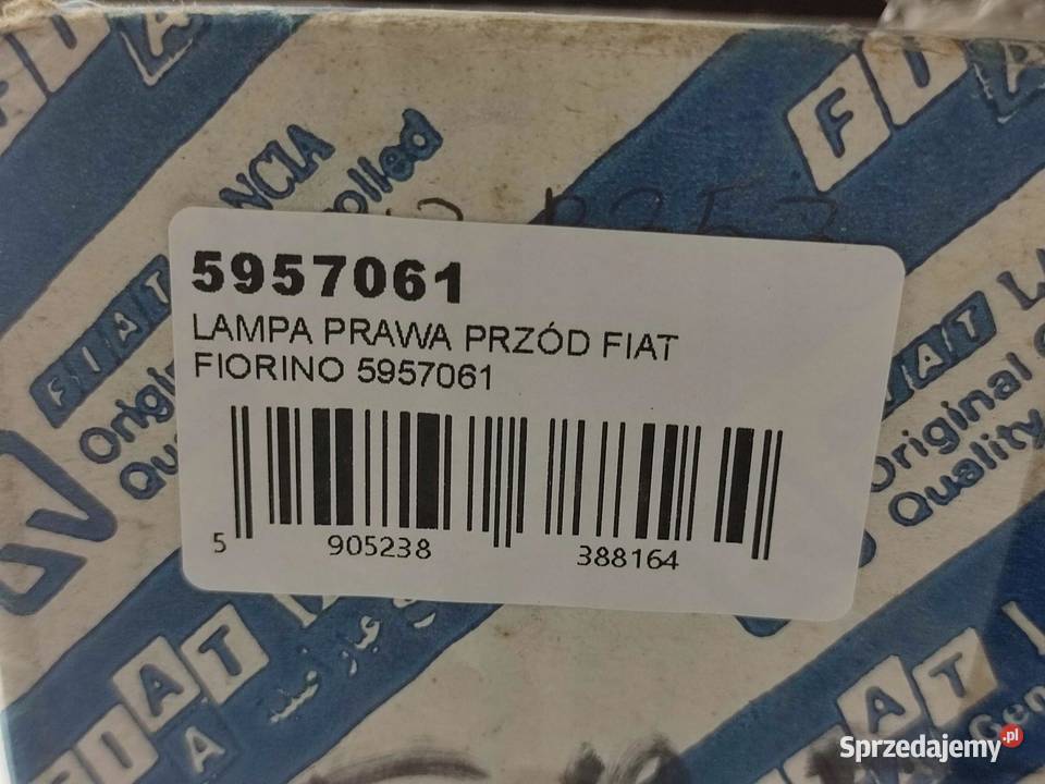 LAMPA PRAWY PRZÓD FIAT UNO 19831993 NOWA osobowe