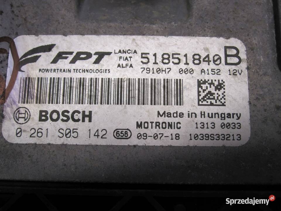 ALFA ROMEO MITO 14 B 09r komputer silnika Komputery Kielce