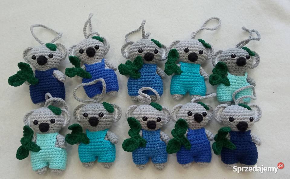 WYPRZEDAŻ misie koala wykonane na szydełku sprzedam