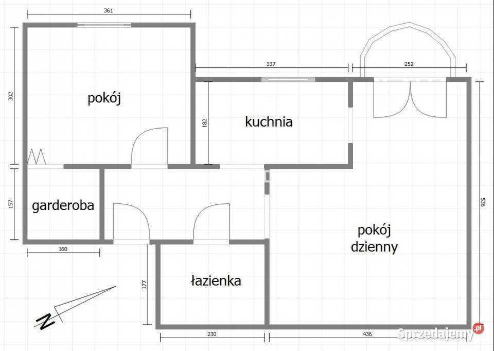 Mieszkanie Kraków 51m2 2pok